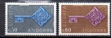 ANDORRA-Franta 1968, EUROPA CEPT, serie neuzata, MNH, Nestampilat