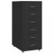 Gossi fiset mobil, negru, 28x41x69 cm, metal