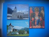 HOPCT LOT 3530 -3 CARTI POSTALE-MANASTIREA SAMBATA DE SUS-JUD BRASOV-NECIRCULATE, Necirculata, Printata