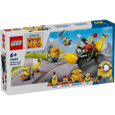 Lego Despicable Me4 Minionii Si Masina Banana 75580 foto