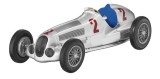 Macheta Oe Mercedes-Benz W125 H Hermann Lang Ca?tigator Al Grand Prix-ului Tripoli 1937 1:18 Argintiu B66040648