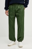 Lacoste pantaloni de trening culoarea verde, cu imprimeu, XH8908