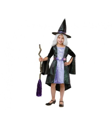 Costum carnaval Vrajitoare, Celestial Purple Witch, 120 - 130 cm foto