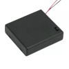 Suport Baterii 4xAA cu Capac, Intrerupator si Fire 12cm - Tip Cutie Alimentare