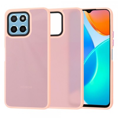 Husa pentru Honor 70 Lite / X6 / X8 5G, Techsuit, HaloFrost, Roz foto