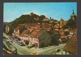 CPIB 20547 CARTE POSTALA - SIGHISOARA, AUTOTURISM, AUTOBUZ, Necirculata, Fotografie