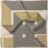 Batic Matase Naturala Greek Geometrical Ecru 90x90 cm Special Plus Italia Esarfa Dama