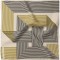 Batic Greek Geometrical ecru, din mătase naturală