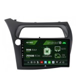 Navigatie Honda Civic Hatchback (2006-2011), Android 13, Z-Octacore 8GB RAM + 256GB ROM, 9 Inch - AD-BGZ9008+AD-BGRKIT020