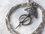 Argint MEDALION FIBULA TUAREGA etnic TRIBALA manopera EXCEPTIONALA unic VECHI splendid