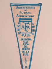 Fanion (vechi) fotbal - ARGENTINA (Campionatul Mondial Argentina 1978)