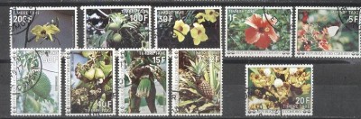 Comoros 1977 Fauna Flora 10 values used DE.138 foto