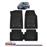 Covorase Auto TeamCar&reg; Tip Tavita Compatibile Renault Clio II (1998-2005) Negru Material Rezistent, Cauciuc