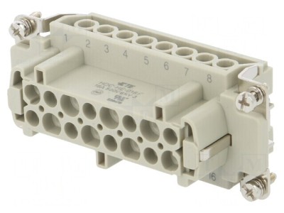 Conector HDC Inserturi Contact Mamă HE PIN 16A foto