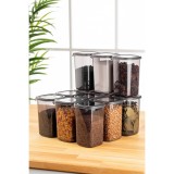 Cumpara ieftin Set cutii de depozitare, 12 bucati Astra Grid Antracit 10x10x16.5 cm