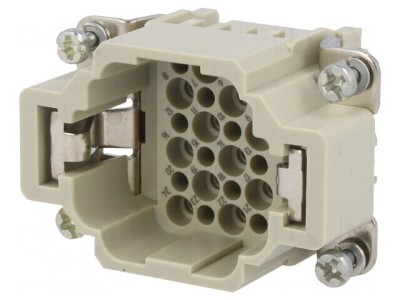 Conector Han DD 24P 24PE Inserturi Contact Tată foto