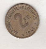 bnk mnd Franta 2 franci 1944 - ocupatia aliata