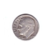 Moneda SUA 1 dime 1968 10 centi, stare buna, curata