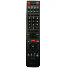 Telecomanda pentru LCD/LED Sharp GB005WJSA cu Netflix, neagra cu functiile telecomenzii originale