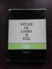 STUDII DE LIMBA SI STIL