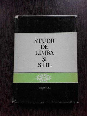 STUDII DE LIMBA SI STIL foto