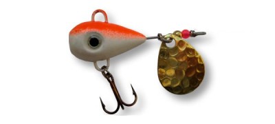 FISH HELIC BERTILURE Nr.3 COLORADO NICKEL 17GR ALB ROSU FLUO foto