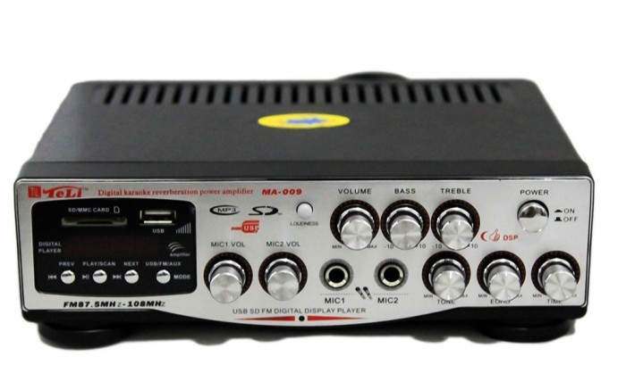 Amplificator audio tip statie MA-009 2x30W cu USB/SD si MP3 Player