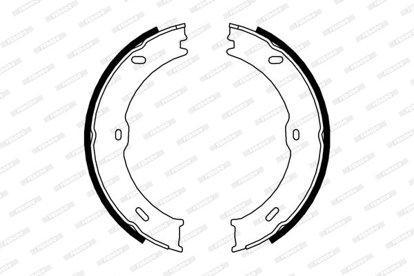 FERODO FSB4001 PREMIER Set saboti frana, frana de mana
