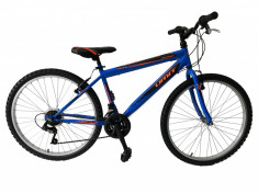 Bicicleta MTB Umit Colorado Man, Culoare Albastru/Portocaliu, Roata 26&amp;quot; OtelPB Cod:26010000003 foto