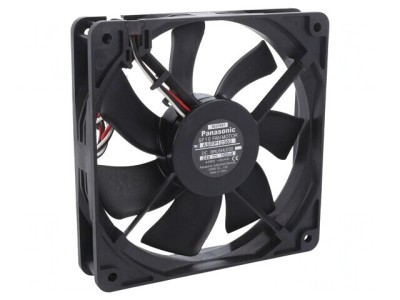 Ventilator axial DC 24V 120x120x25mm 114m3/h 30dBA cu bilă foto