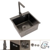 Leziter Chiuveta din otel inoxidabil Korin II Mobalis Homvera