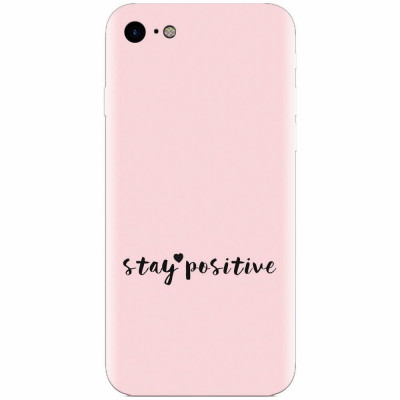 Husa silicon pentru Apple Iphone 7, Stay Positive foto