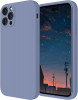Husa de protectie din silicon pentru Apple iPhone 12 Pro Max, SoftTouch, interior microfibra, Lavanda, Oem