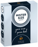 Prezervative - Mister Size Prezervative de Marimea Perfecta Latime 57 mm pentru Placere si Siguranta 3 bucati