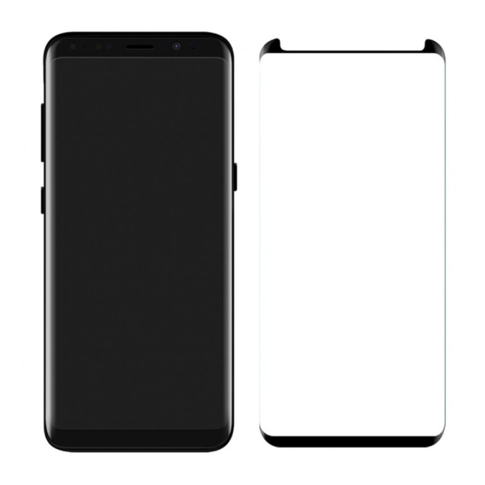 Folie sticla full glue EuroCELL pentru Samsung Galaxy S8 Plus, negru