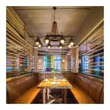 Lustra Indiana, 8xE27, Metal si Franghie, Negru