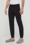 Emporio Armani Underwear pantaloni de lounge culoarea negru, cu imprimeu, 112082 4R571