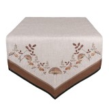 Cumpara ieftin Traversa masa bumbac bej maro Ciupercute 50x160 cm