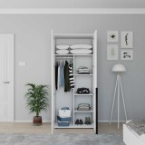 Cumpara ieftin Dulap Haine Adore Oryana cu 5 rafturi si umeras, 90 x 210 x 62 cm