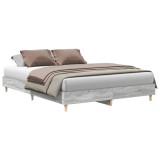 Cumpara ieftin Cadru de pat fara saltea Gri Sonoma 140x200 cm lemn prelucrat