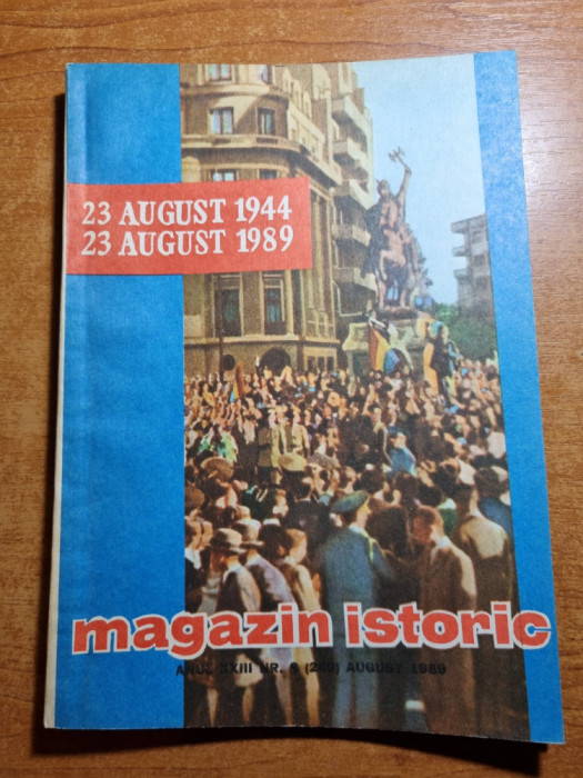 Revista Magazin Istoric - August 1989