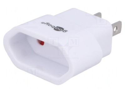 Adaptor Priză Japonia/USA la EU Alb foto