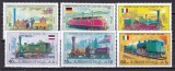 Ajman 1971 locomotive trenuri MI 1197-1202 MNH, Nestampilat