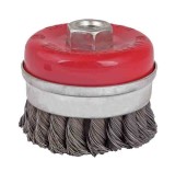 Perie circulara tip cupa cu toroane heavy duty pentru flex 100 mm