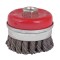 Perie circulara tip cupa cu toroane heavy duty pentru flex 100 mm