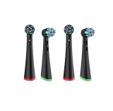 Set 4 capete de periuta compatibil cu Oral B iO, Negru