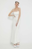 Abercrombie &amp; Fitch rochie culoarea bej, midi, mulată