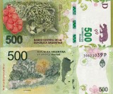 Bancnota Argentina 500 Pesos 2016 UNC - Neutilizata, Colectie Numismatica