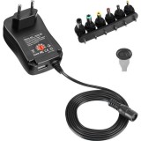 Alimentator Universal 1000mA 3-12V DC Stabilizat 18W, Mufa Multipla: 2.5-5.5mm, Interior