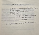 Gellu Naum Black Box Carte cu autograf limba germana Portret Victor Brauner